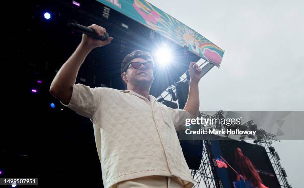 Niall Horan performs at the Isle Of Wight Festival 2023 at Seaclose Park on June 18, 2023 in Newport, Isle of Wight.