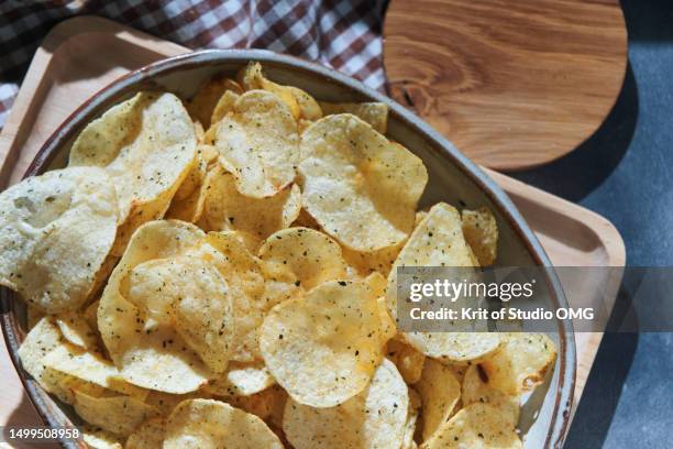 crispy potato seasoned with spices - freshness stock pictures, royalty-free photos & images