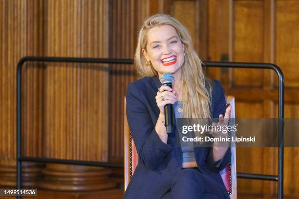 Laura Whitmore speaks onstage during Sheffield DocFest at Sheffield Town Hall on June 18, 2023 in Sheffield, England.