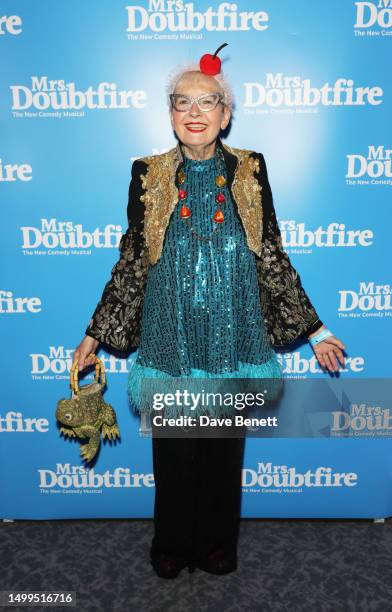 Su Pollard attends the Gala Performance after party of "Mrs. Doubtfire: The Musical" in support of Comic Relief at the Grand Connaught Rooms on June...