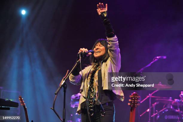 Buffy Sainte-Marie performs on stage for Antony's Meltdown at Southbank Centre on August 7, 2012 in London, United Kingdom.