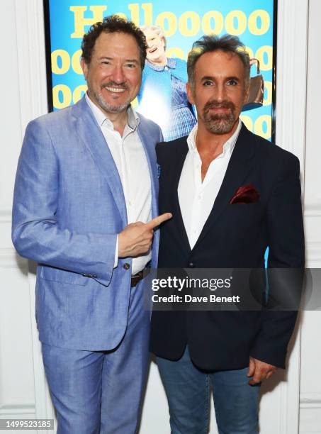 Kevin McCollum and Cameron Blakely attend the Gala Performance after party of "Mrs. Doubtfire: The Musical" in support of Comic Relief at the Grand...