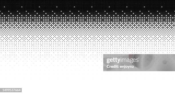 retro pixel gradient christmas background - knitting stock illustrations