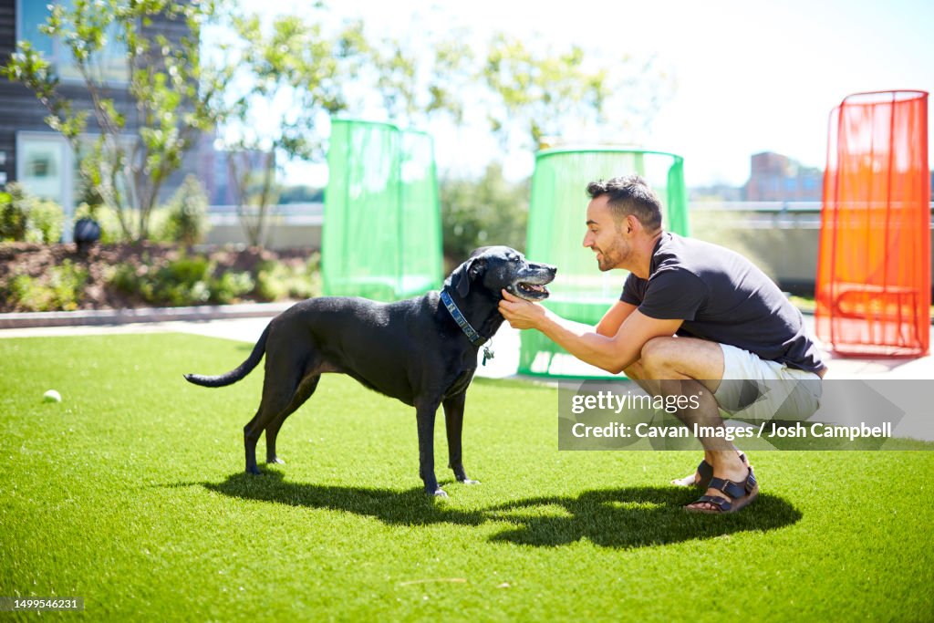 A man and his dog