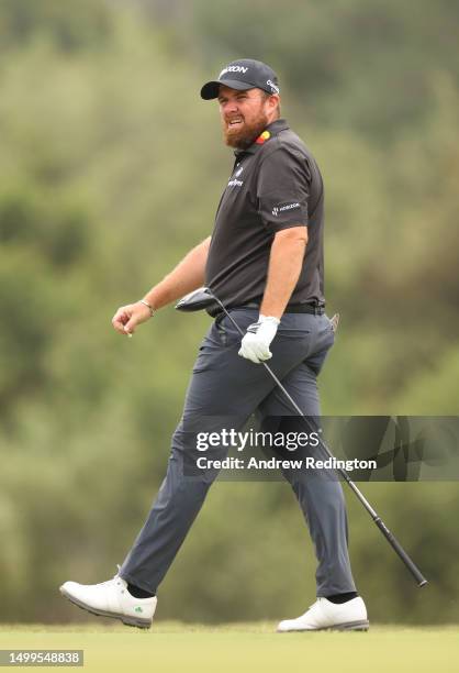 Shane Lowry of Ireland walks from the fifth tee during the final round of the 123rd U.S. Open Championship at The Los Angeles Country Club on June...