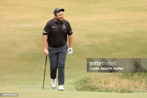 Shane Lowry of Ireland walks to the sixth hole during the final round of the 123rd U.S. Open Championship at The Los Angeles Country Club on June 18,...