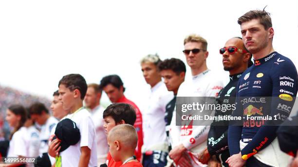 Max Verstappen of the Netherlands and Oracle Red Bull Racing looks on on the grid prior to the F1 Grand Prix of Canada at Circuit Gilles Villeneuve...