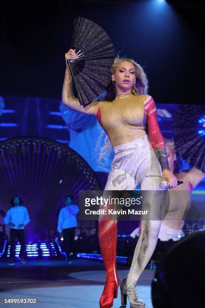 Beyoncé performs onstage during the “RENAISSANCE WORLD TOUR” at Johan Cruijff Arena on June 18, 2023 in Amsterdam, Netherlands.