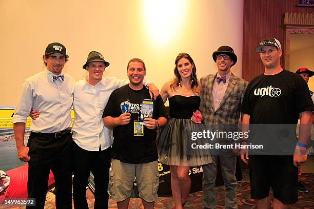 Special" Greg Powell, Erik Roner, "Steetbike" Tommy Passamante, Jolene Van Vugt, Travis Pastrana, and Jim DeChamp at the "Nitro Circus The Movie 3D"...