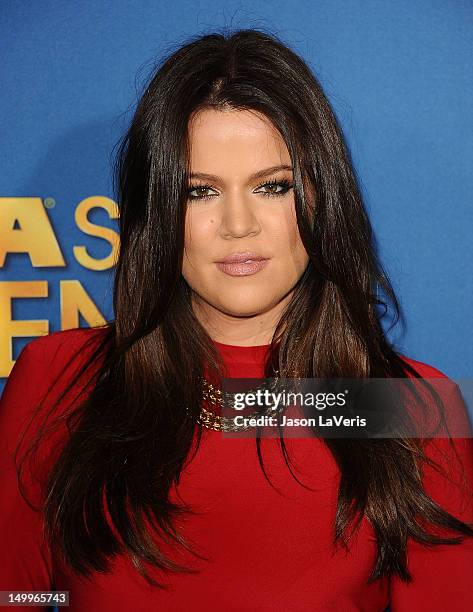 Khloe Kardashian attends the MDA Labor Day Telethon at CBS Studios on August 7, 2012 in Los Angeles, California.