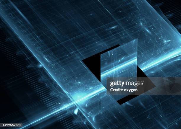 space open hole door with laser neon light. abstract mystical paranormal glowing dark exit - escaping stock pictures, royalty-free photos & images
