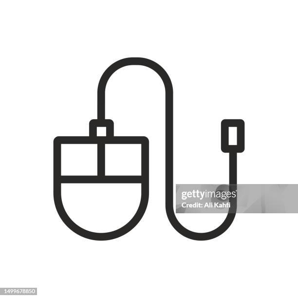 scroll mouse icon vector - scroll down stock illustrations