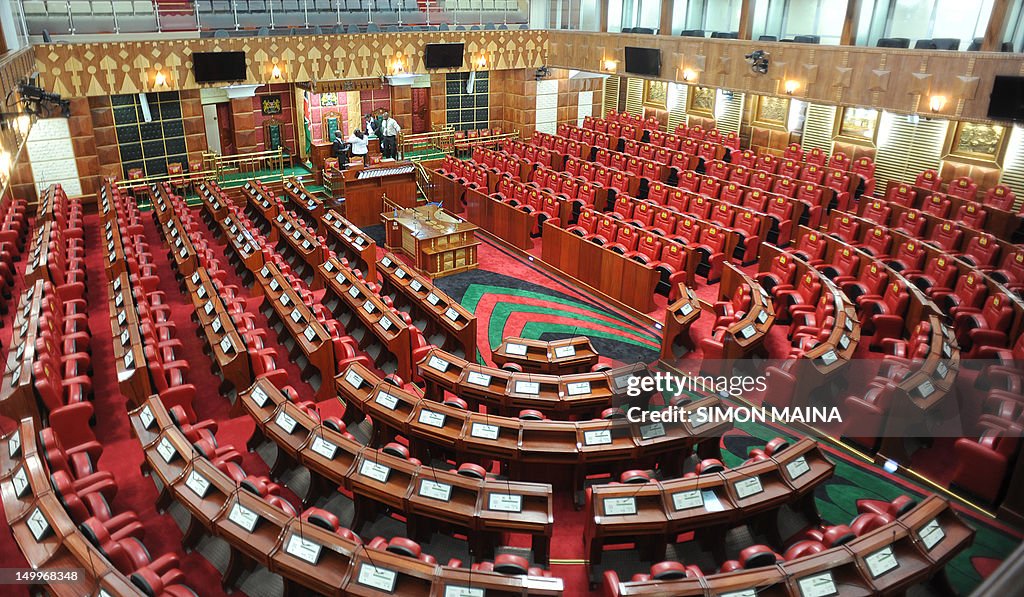 A picture shows Kenya's parliament with 