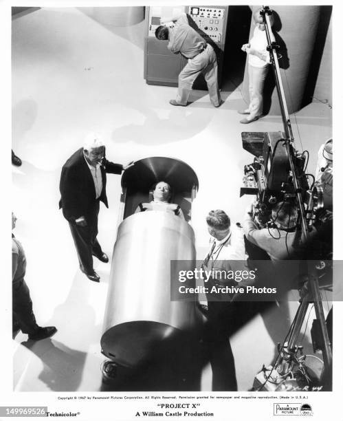 photo project x Production crew about working around scene from the film 'Project X', 1968.