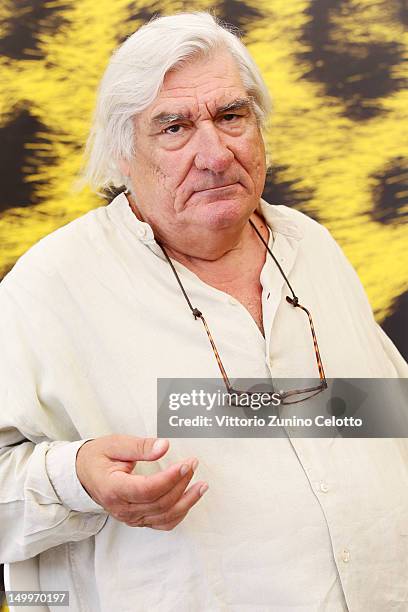 Director Jean Claude Brisseau attends "La Fille de Nulle Part" photocall during the 65th Locarno Film Festival on August 8, 2012 in Locarno,...