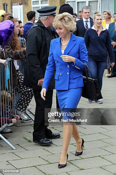 Naomi Watts on the set of the 'Diana' movie on August 8, 2012 in London, England.