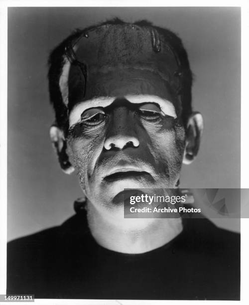 Boris Karloff publicity portrait for the film 'Frankenstein', 1931.