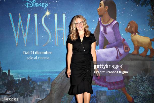 American screenwriter, film director, and chief creative officer of Walt Disney Animation Studios, Jennifer Lee attends the "Wish" photocall at the...