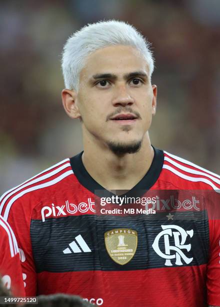 Pedro Guilherme Abreu dos Santos of CR Flamengo on February 1 ,2023 in Rio de Janeiro, Brazil.