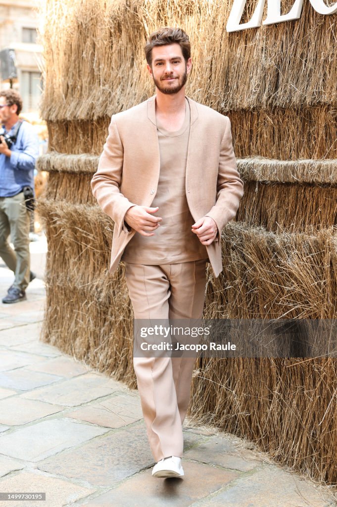 Zegna - Arrivals - Milan Fashion Week - Menswear Spring/Summer 2024