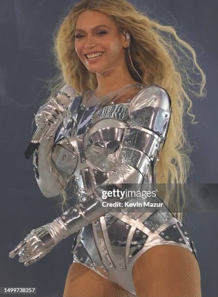Beyoncé performs onstage during the “RENAISSANCE WORLD TOUR” at Johan Cruijff Arena on June 18, 2023 in Amsterdam, Netherlands.