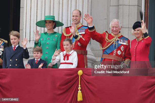 Prince George of Wales, Prince Louis of Wales, Princess Charlotte of Wales, Catherine, Princess of Wales, Prince William, Prince of Wales, King...