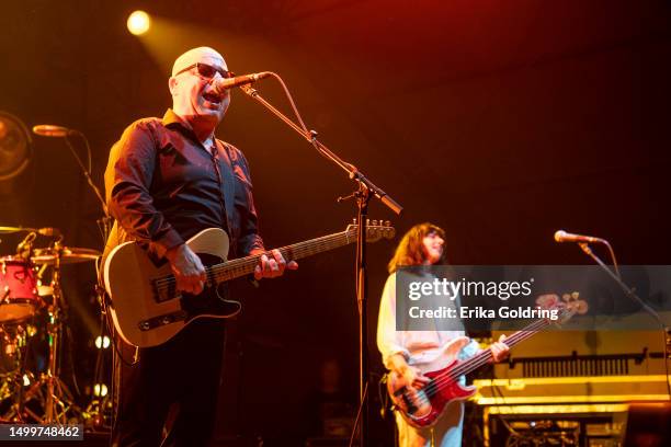 Black Francis and Paz Lenchantin of Pixies perform during 2023 Bonnaroo Music & Arts Festival on June 18, 2023 in Manchester, Tennessee.