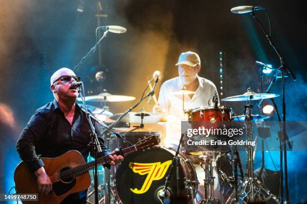 Black Francis and David Lovering of Pixies perform during 2023 Bonnaroo Music & Arts Festival on June 18, 2023 in Manchester, Tennessee.