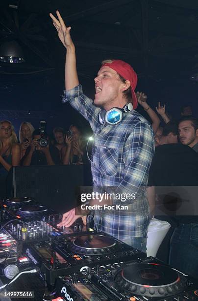 Performs during the AVICII Party at Le Palais Club on August 7, Cannes, France.