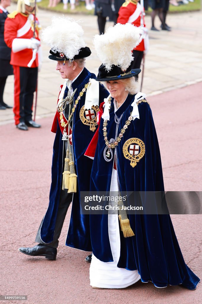 The Order Of The Garter Service At Windsor Castle