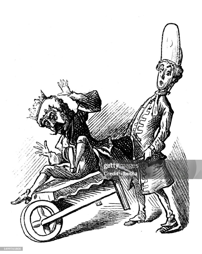 British satire caricature comic cartoon illustration