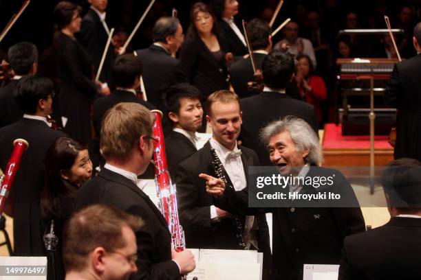 Saito Kinen Orchestra performing at the opening night of JapanNYC festival at Carnegie Hall on Tuesday night, December 14, 2010.This image:The...