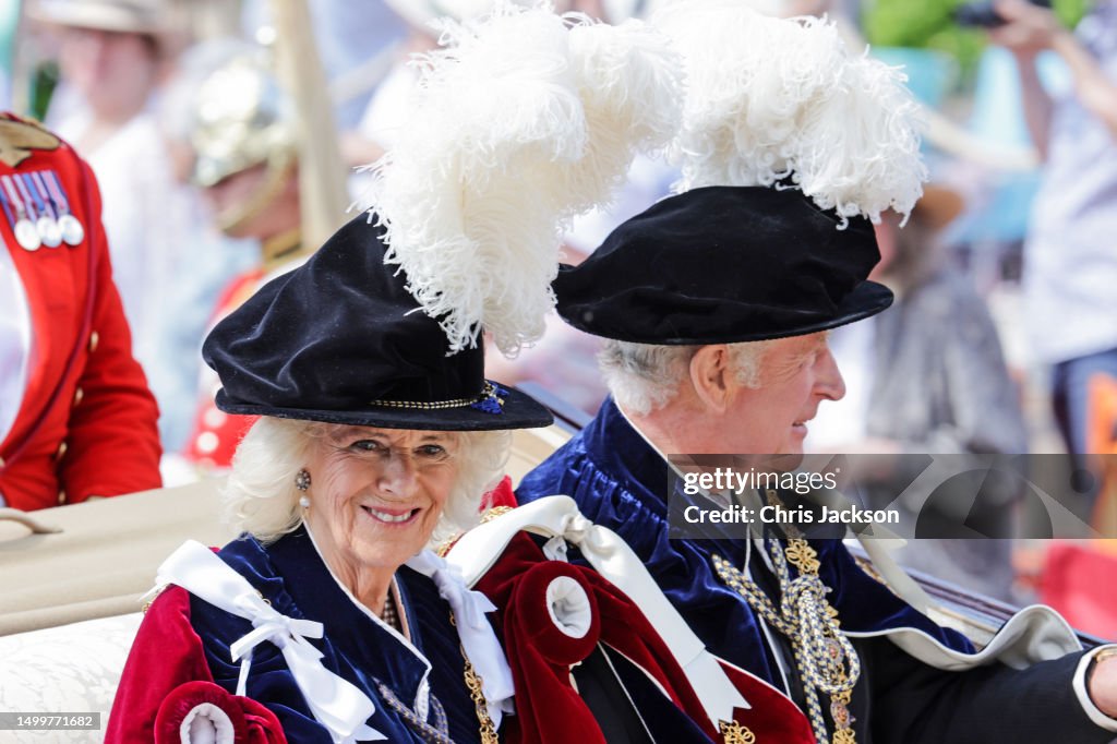 The Order Of The Garter Service At Windsor Castle