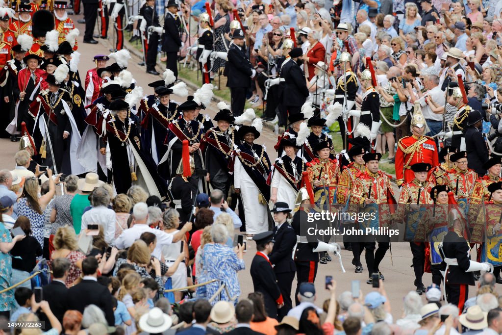 The Order Of The Garter Service At Windsor Castle