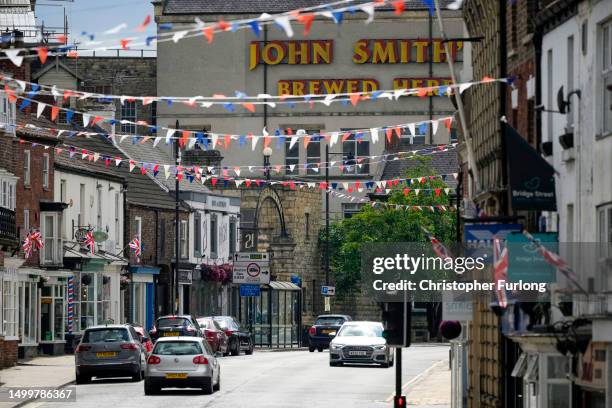 General view of Tadcaster High Street in the rural constituency of Selby and Ainsty on June 19, 2023 in Tadcaster, England. Last week, the MP for...