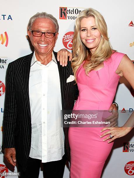 Personalities George Teichner and Aviva Drescher attend the GLAAD Manhattan 2012 Casino Night benefit at Humphrey at the Eventi Hotel on August 7,...
