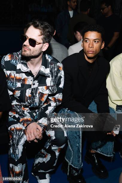 David Koch is seen on the front row at the Dhruv Kapoor Spring/Summer 2024 fashion show during the Milan Fashion Week menswear spring/summer 2024 on...