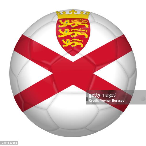 football or soccer ball with jersey flag icon for championship - associations icon stock pictures, royalty-free photos & images