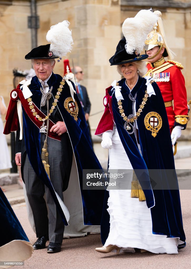 The Order Of The Garter Service At Windsor Castle