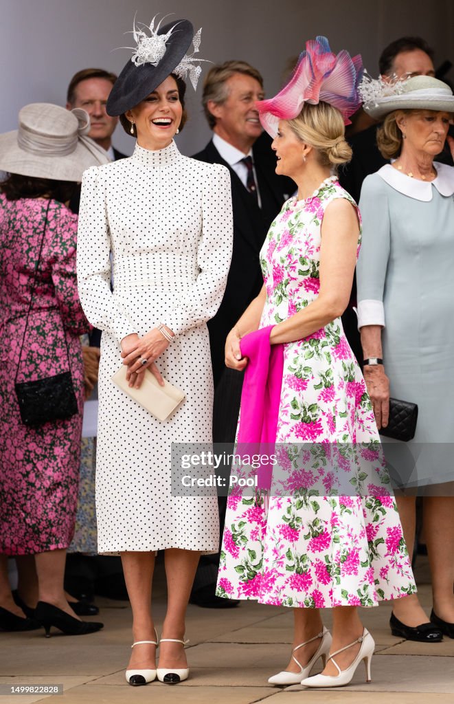 The Order Of The Garter Service At Windsor Castle