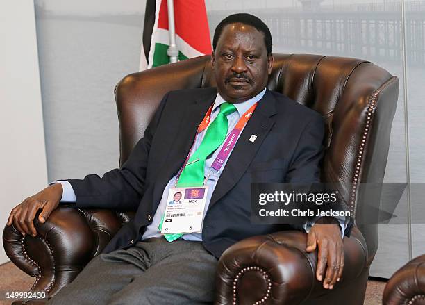 Prime Minister of Kenya, Raila Odinga visits Kenya National House on August 8, 2012 in London, England.