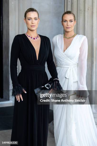 Lady Eliza Spencer and Lady Amelia Spencer attend The National Gallery Summer Party 2023 at The National Gallery on June 15, 2023 in London, England.