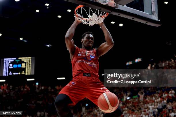 Paul Biligha of EA7 Emporio Armani Olimpia Milano in action during the LBA Lega Basket Serie A Playoffs Final Game 5 match between EA7 Emporio Armani...