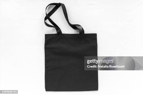 black tote bag mockup - bärkasse bildbanksfoton och bilder