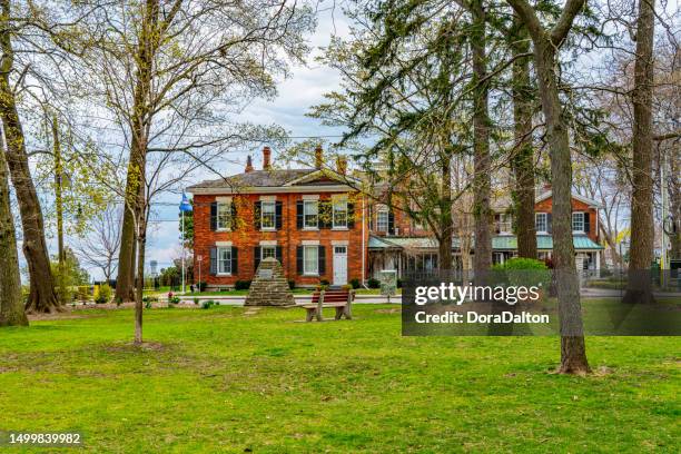 lakeside park view in springtime, oakville, halton region, canada - oakville ontario stock pictures, royalty-free photos & images