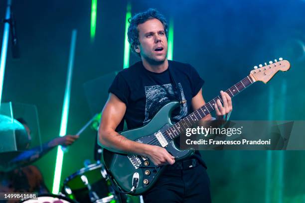 Anthony Gonzalez of M83 performs at Circolo Magnolia on June 19, 2023 in Milan, Italy.