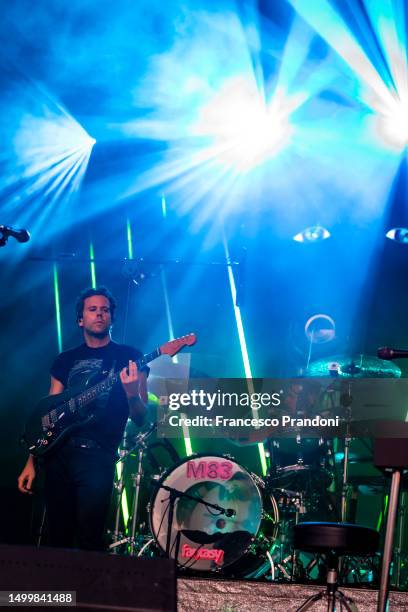 Anthony Gonzalez of M83 performs at Circolo Magnolia on June 19, 2023 in Milan, Italy.