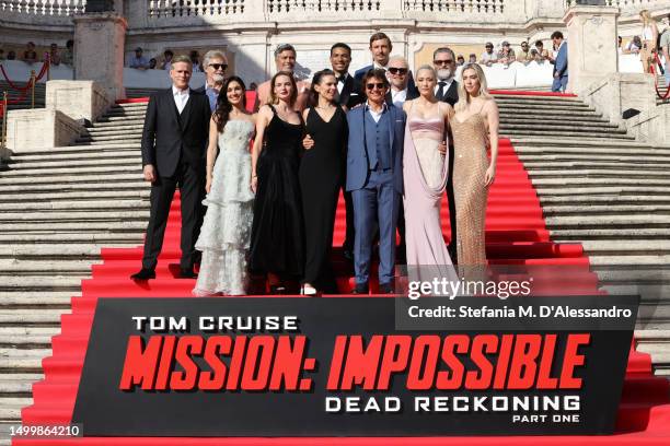 Cast members attend the Red Carpet at the Global Premiere of "Mission: Impossible - Dead Reckoning Part One" presented by Paramount Pictures and...