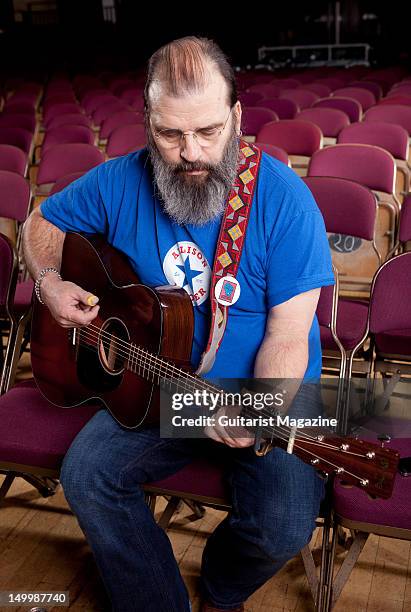 American rock, folk and country singer-songwriter Steve Earle, during a portrait shoot for Guitarist Magazine/Future via Getty Images, November 9 The...