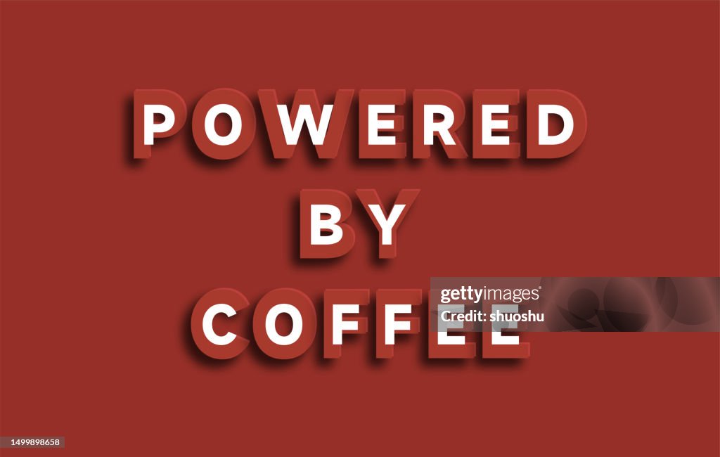 Papercut effect coffee time concept quotes banner for design